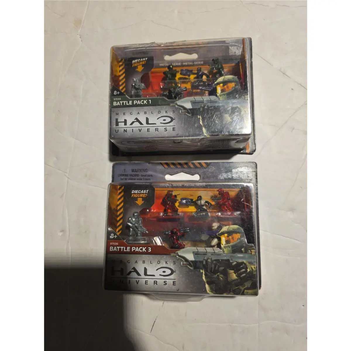 Halo Mega Bloks Metal Series Battle Pack 1 3 97036 97034