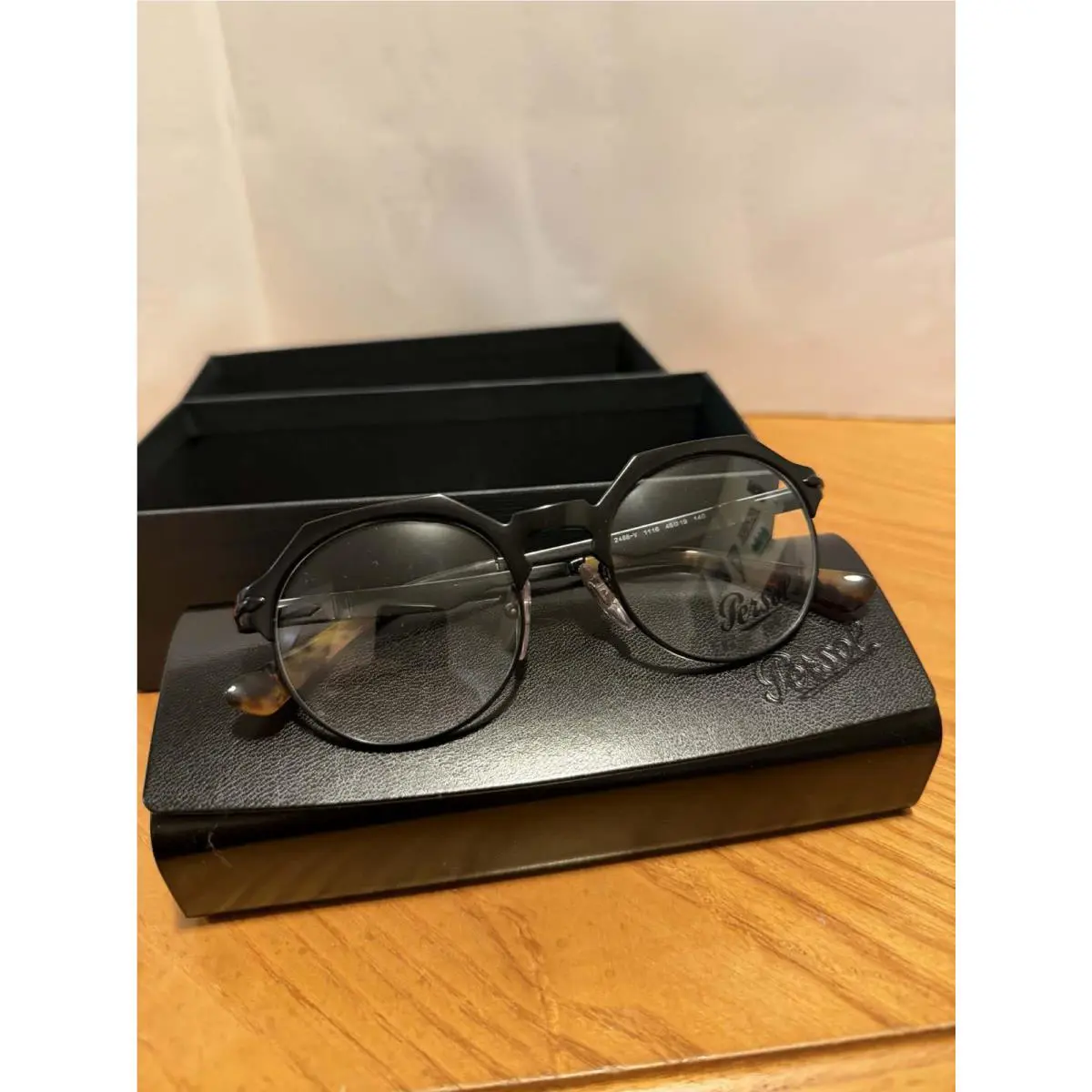 Persol Eyeglasses PO2488V 1116 Black Demo Lens