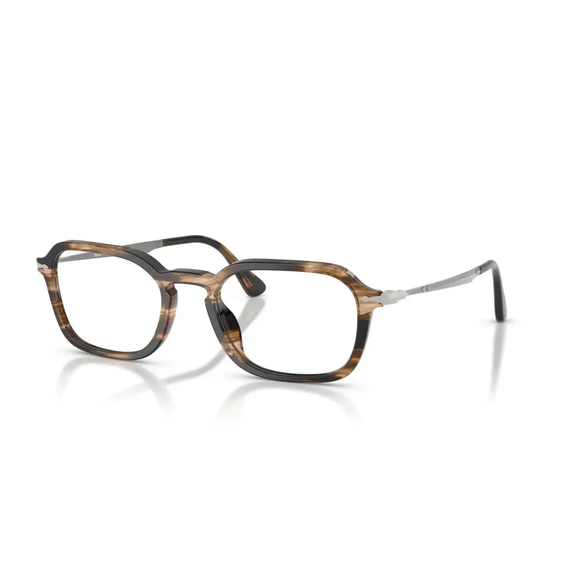 Persol PO 3381V Striped Black Greish Brown 1236 Eyeglasses