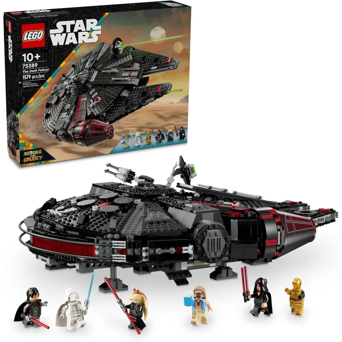 Lego 75389 - Sstar Wars The Dark Falcon Buildable Starship 1579 Pcs Age 10+