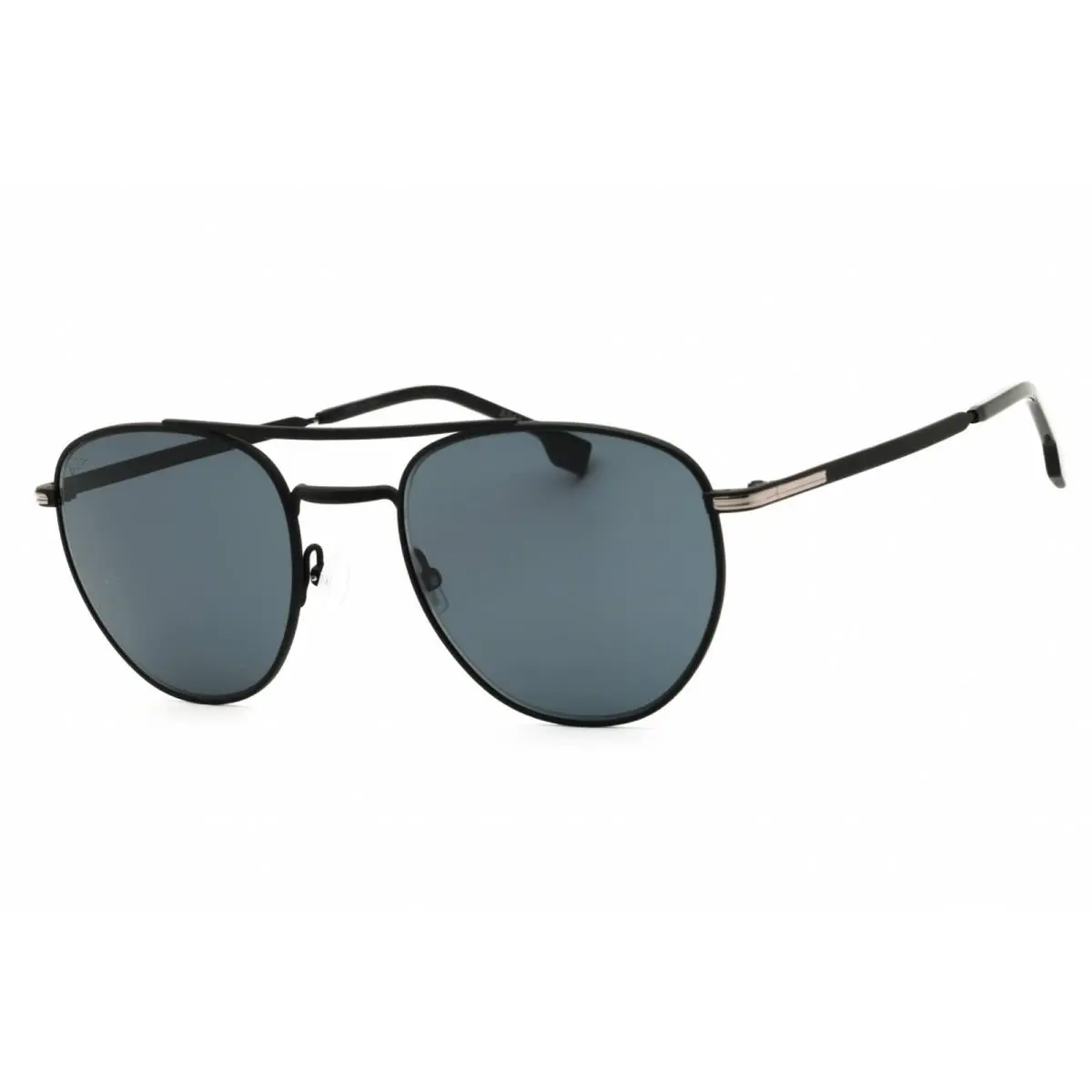 Hugo Boss Men`s Sunglasses Matte Black Metal Pilot Full Rim Boss 1631/S 0003 IR