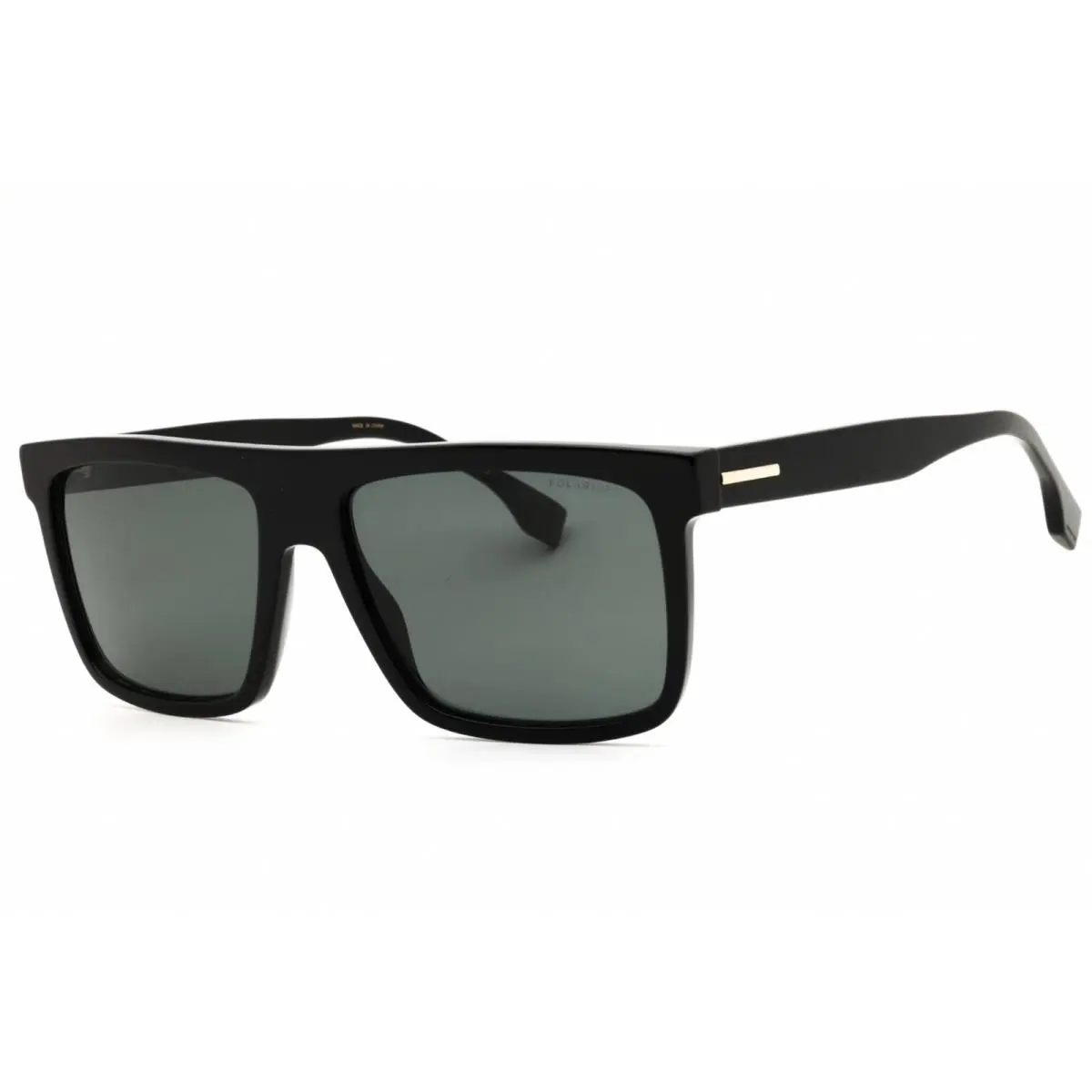 Men`s Sunglasses Rectangular Shape Black Plastic Frame 1440/S 807/M9 by Hugo Boss