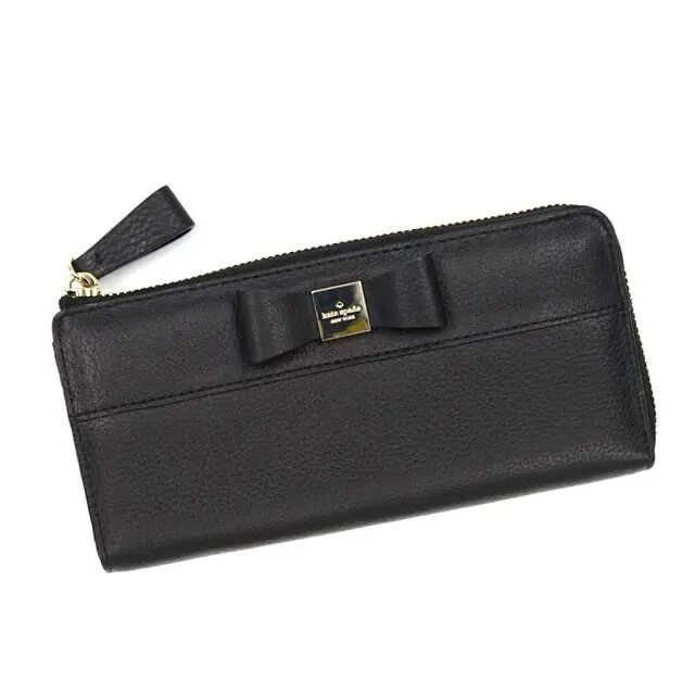 Kate Spade New York Renny Drive Nisha Zip Around Wallet - Black Bow New