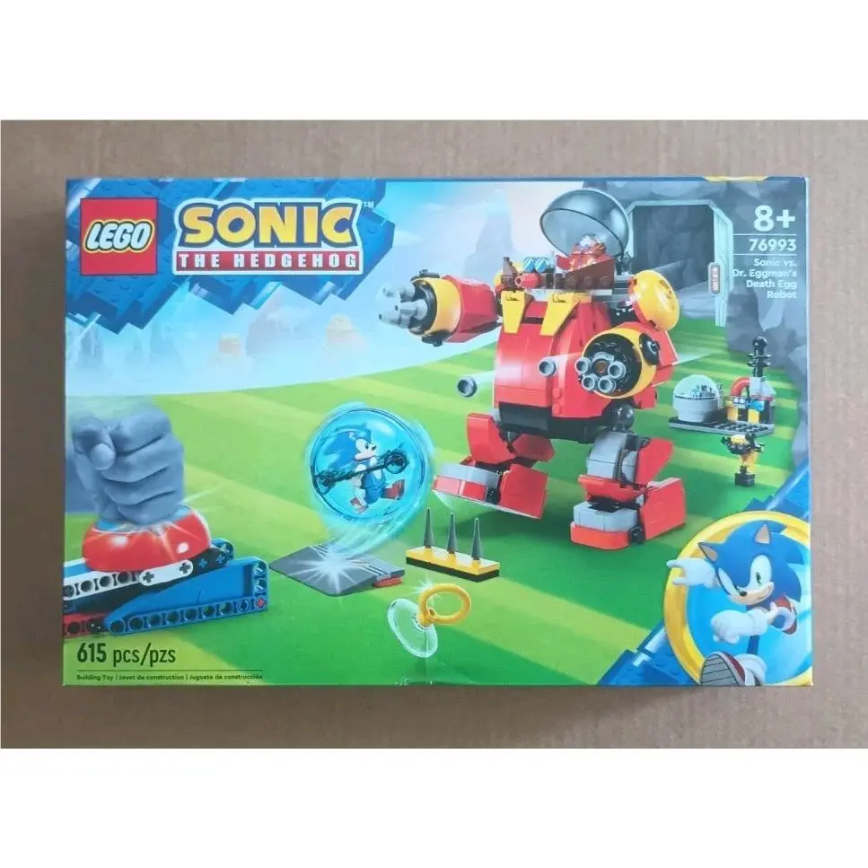 Lego Sonic 76993 Sonic Vs. Dr. Eggman`s Death Egg Robot Retired Box