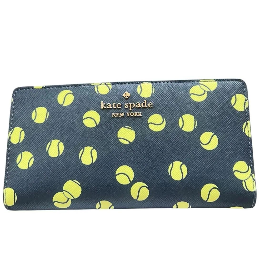 Kate Spade Tennis Toss Large Slim Bifold Wallet in Blazer Blue