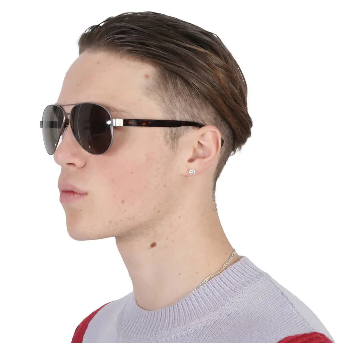 Hugo Boss Brown Pilot Men`s Sunglasses Boss 1560/O/S 0R81/70 63 Boss 1560/O/S