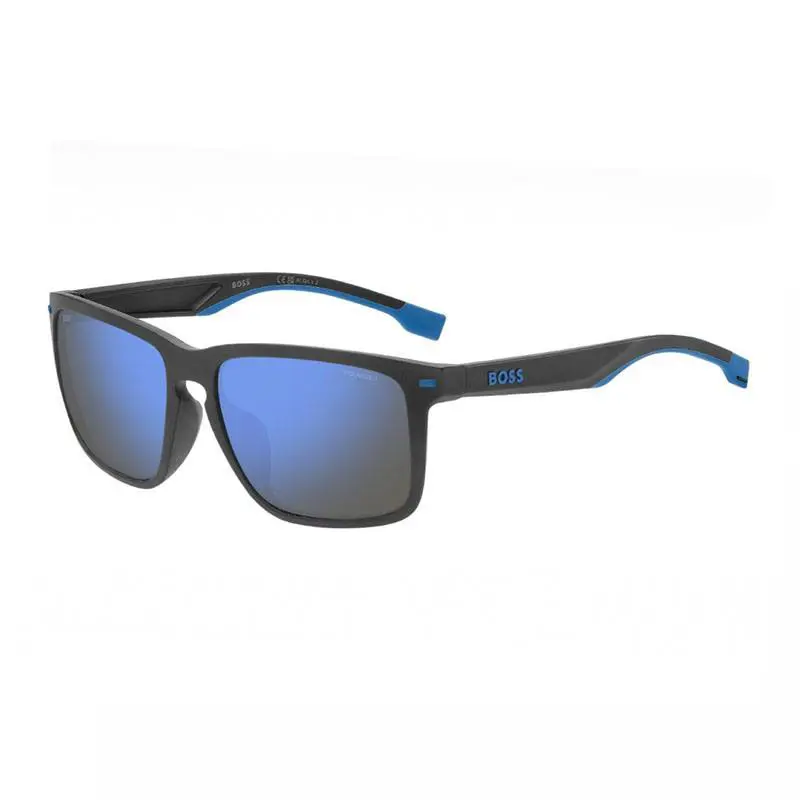 Hugo Boss Boss 1542/F/S 08HT 4J Matte Grey/blue/blue Mirror Polarized