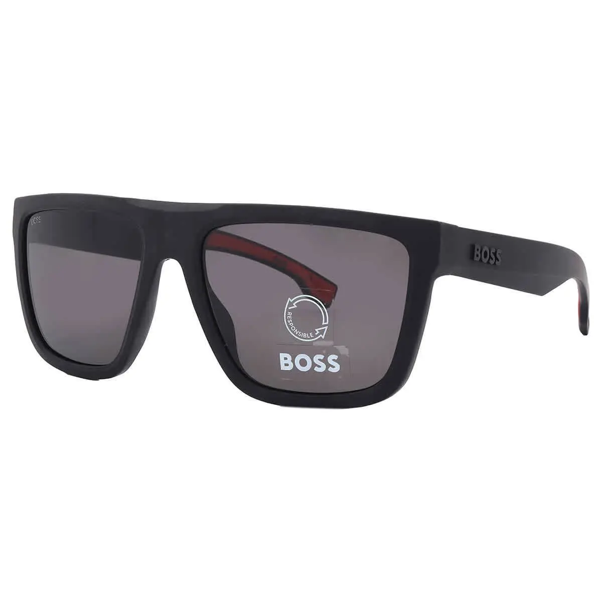 Hugo Boss Polarized Grey Browline Men`s Sunglasses Boss 1451/S 0003/M9 59