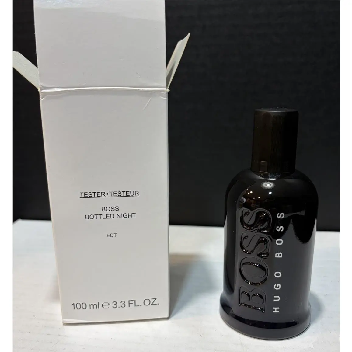 Hugo Boss Bottled Night 100ml 3.3oz Edt Tester 2015 Vintage P G Batch 5005 Full