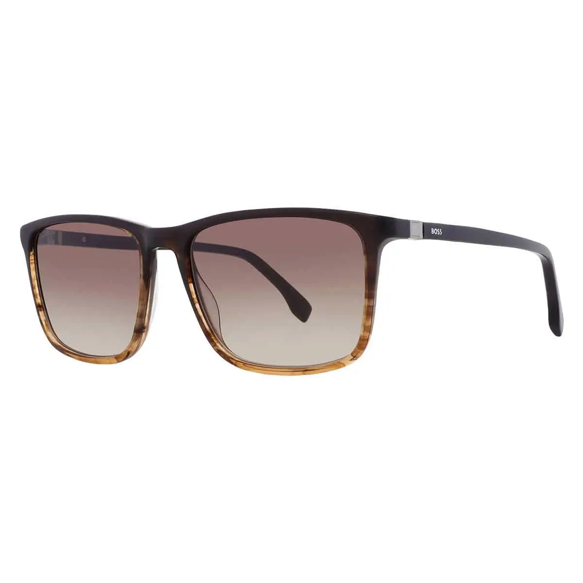Hugo Boss Brown Shaded Square Men`s Sunglasses Boss 1434/S 0EX4/HA 56