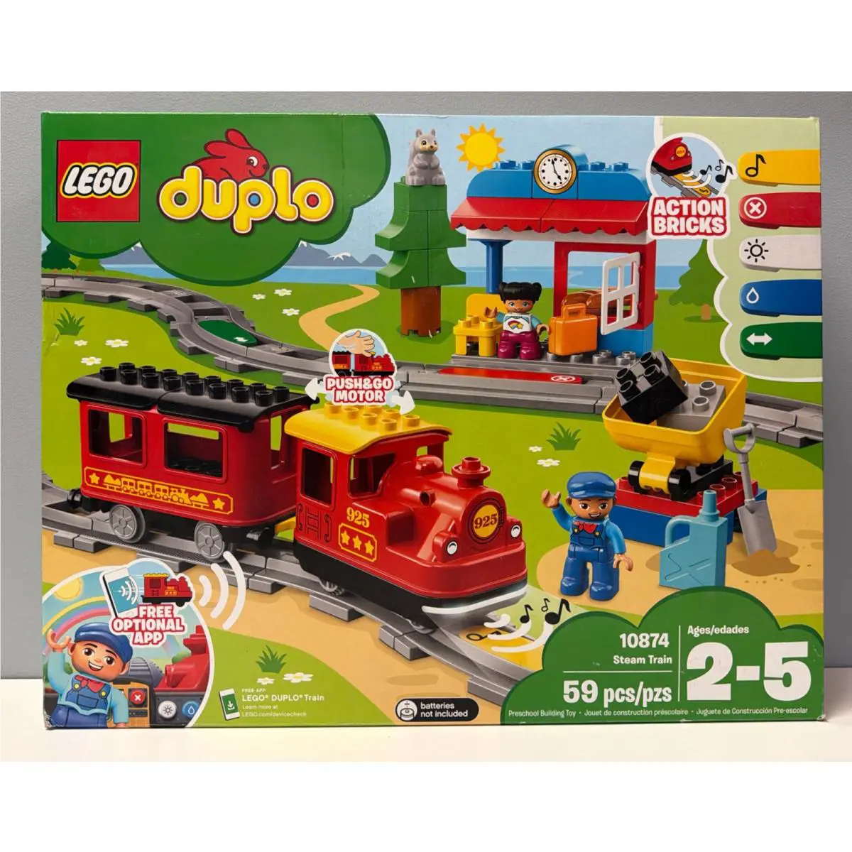 Lego Duplo: Steam Train 10874 59 Pcs Ages 2–5 Dented Box