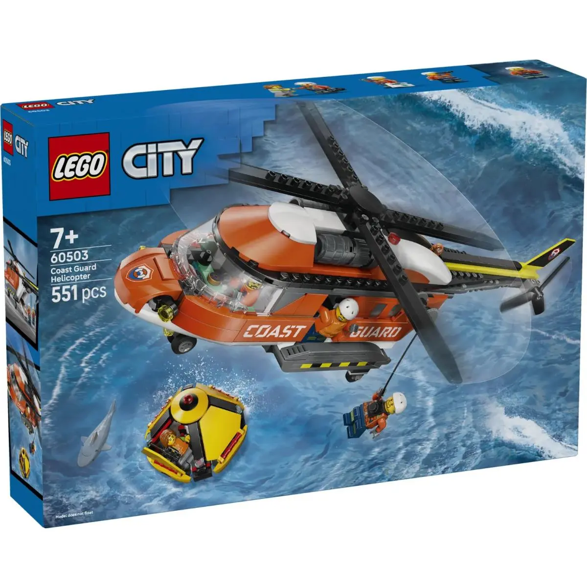 Lego 60503 City Coast Guard Helicopter 551 Pieces