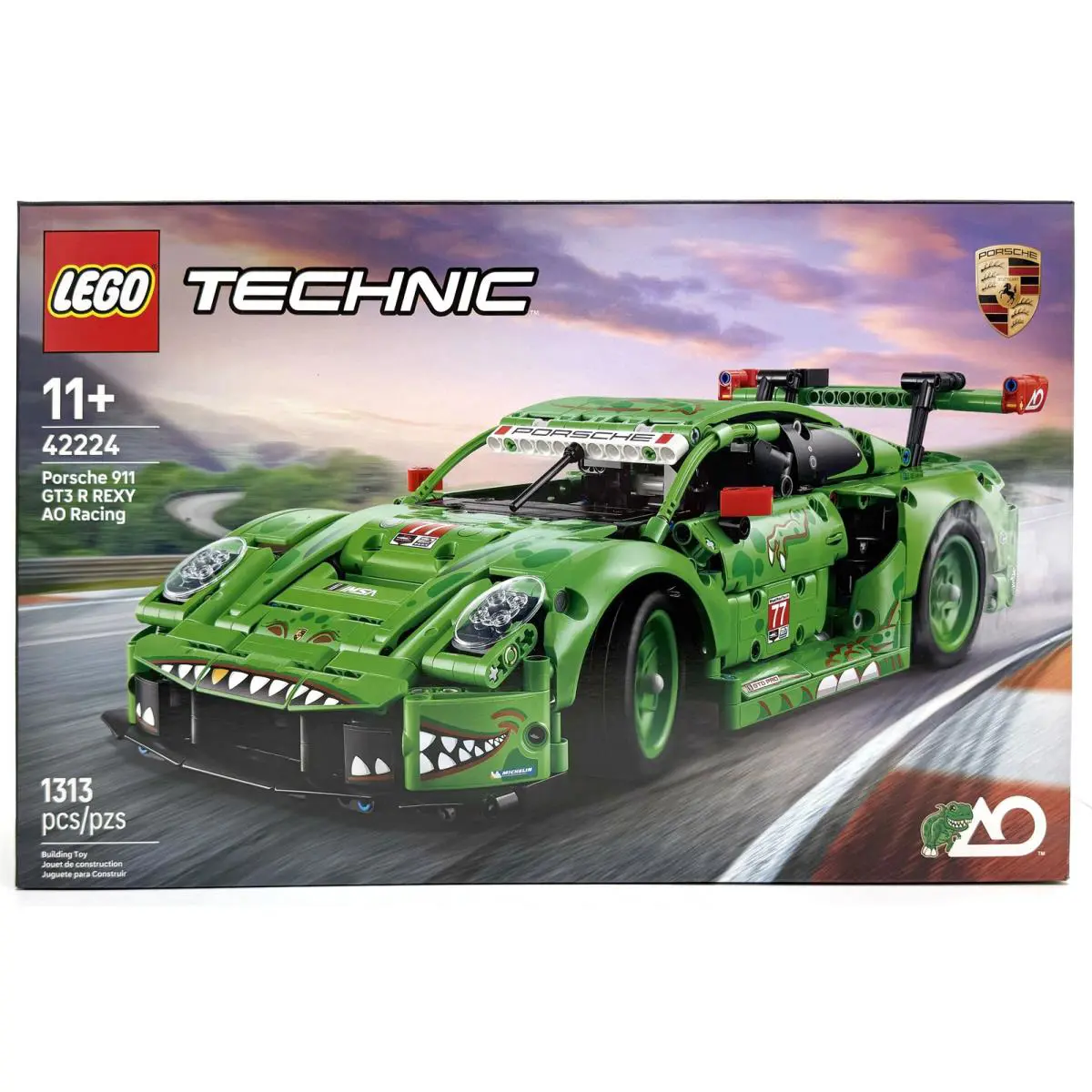 Lego Technic Porsche 911 GT3 R Rexy AO Racing Car 1313 Pcs For Ages 11+