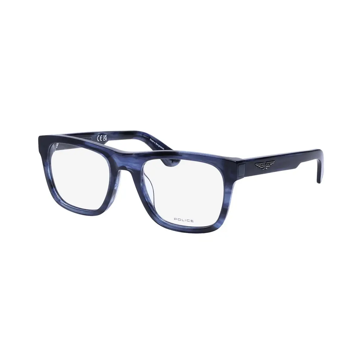 VPLE37 Origins Bullet 1 Eyeglass Frame/glasses Full-rim Thick Temple Mens Blue by Police