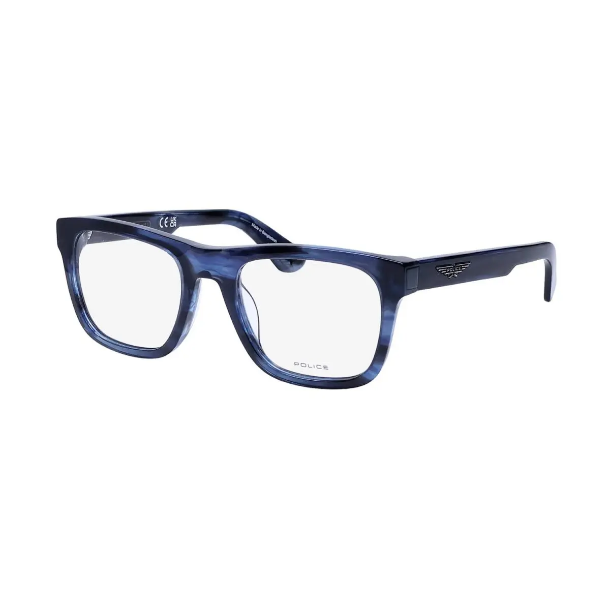 Police VPLE37 Origins Bullet 1 Eyeglasses Plastic 52-20-145 06WR Mens Square