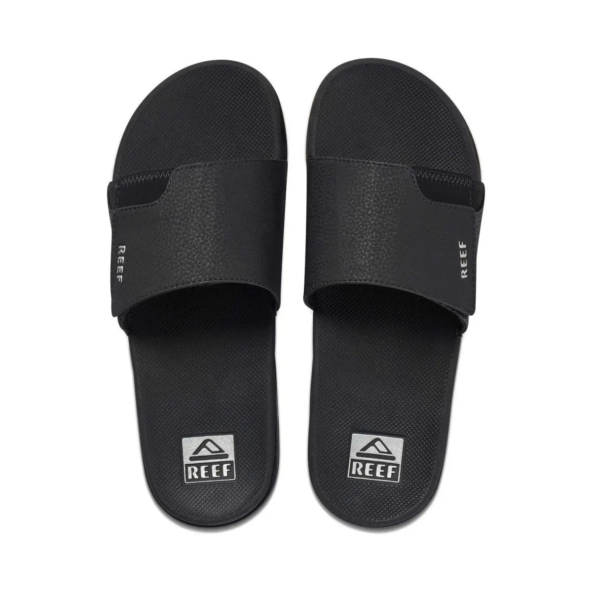 Reef Fanning Slide Mens Sandal Blacksilver 11