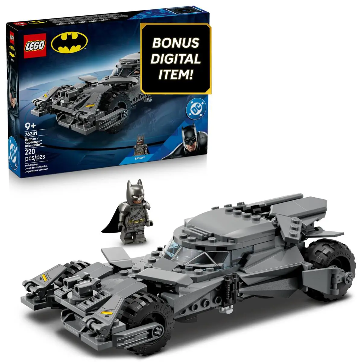 Lego DC Batman: Batman v Superman Batmobile Building Blocks Set - Multicolor