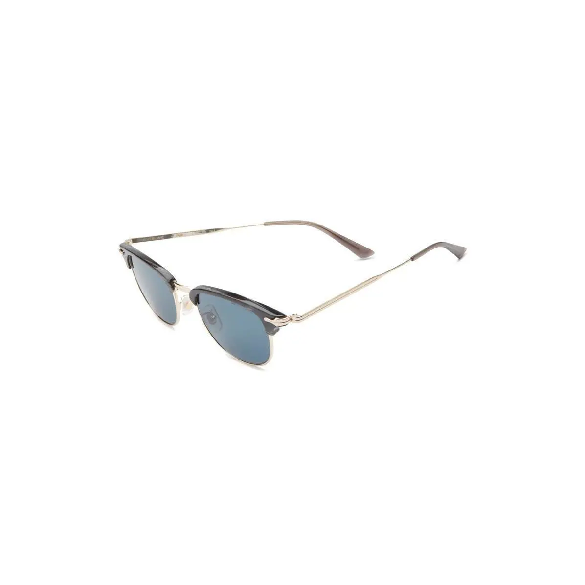 Montblanc Men 48mm Square Sunglasses Grey Gold Blue
