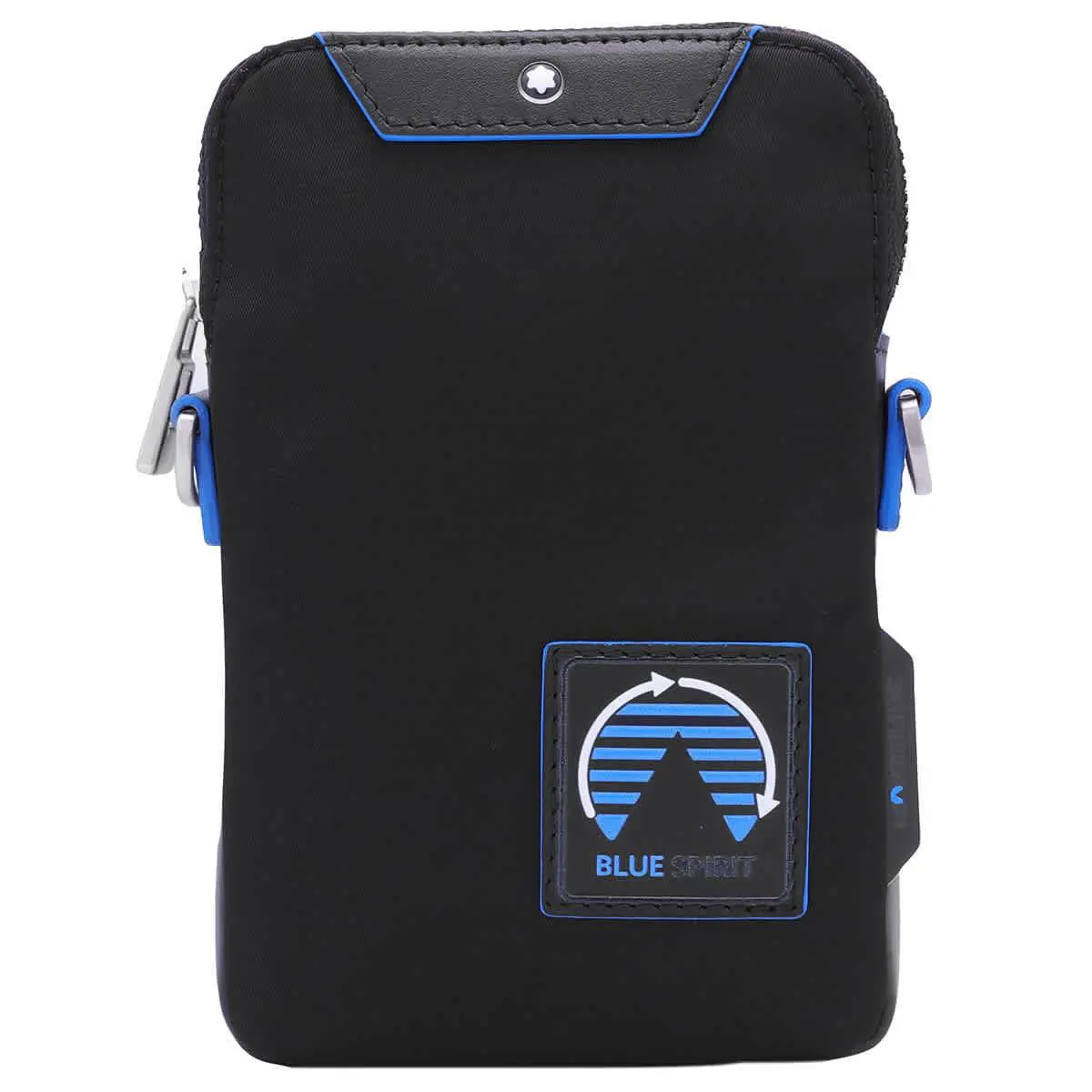 Montblanc Black Polyamide Blue Spirit Mini Envelope Crossbody Bag 129079