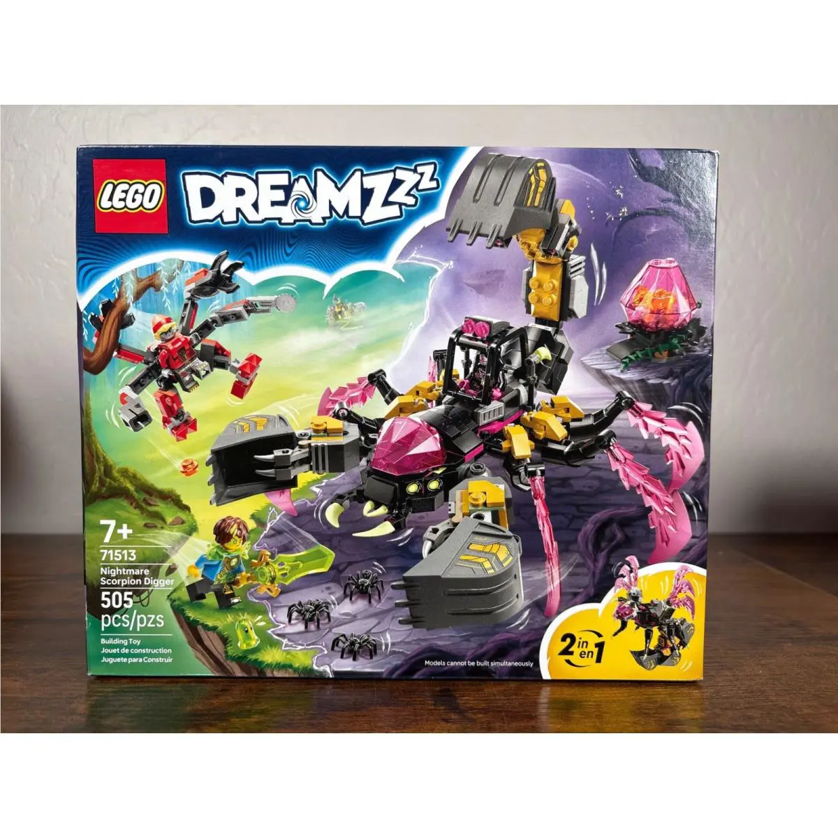 Lego Dreamzzz Nightmare Scorpion Digger 71513 2-in-1 Building Toy Set 505 Pcs
