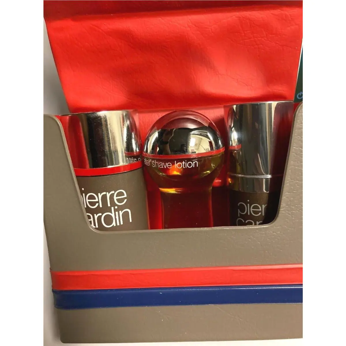 Vintage Pierre Cardin Men`s Grooming Kit 3 Piece Set