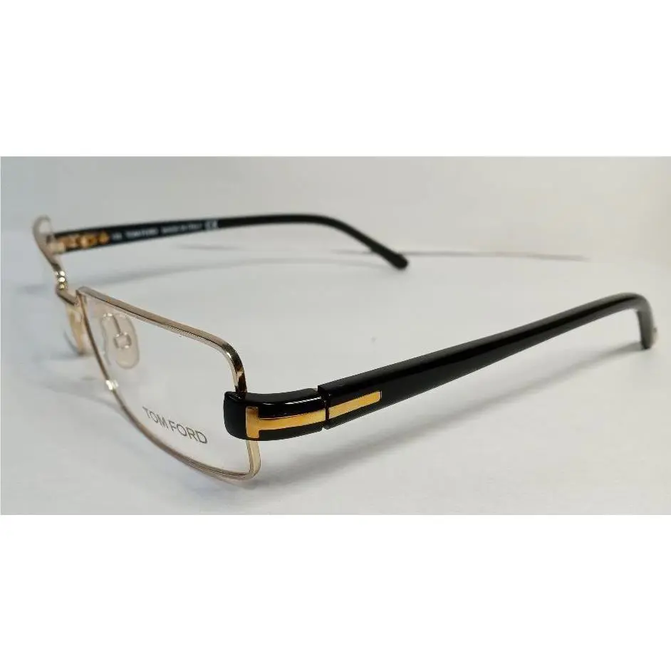 Tom Ford 5014 Eyeglass Frames : Gold / Black 54/17 135 - --- Extras