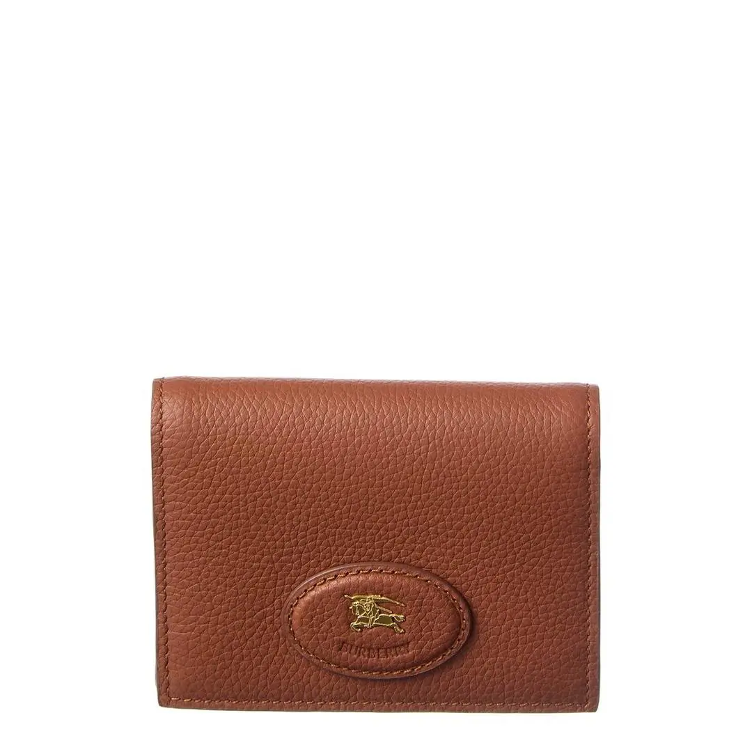 Burberry Bloomsbury Folding Leather Card Case Women`s Brown