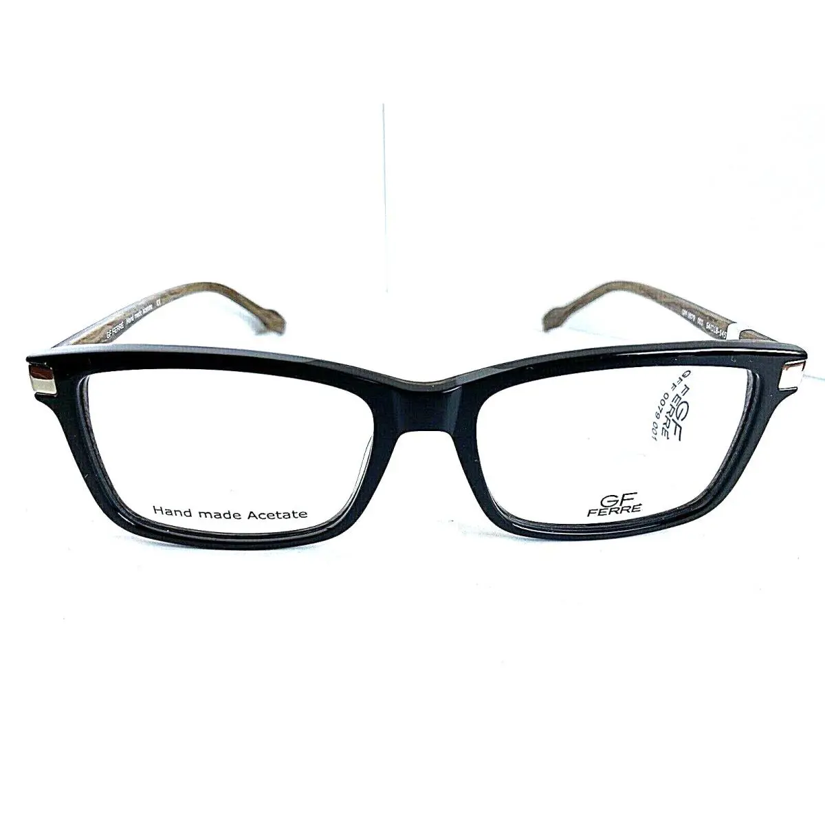 Black 54mm Men`s Eyeglasses Frame Italy by Gianfranco Ferre