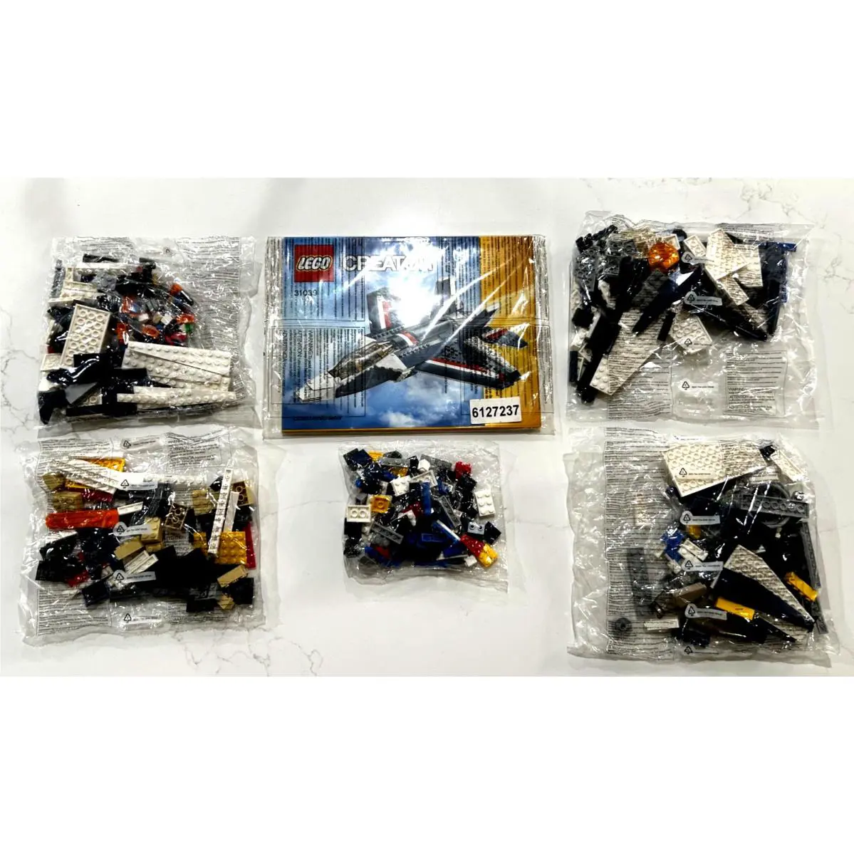 Lego Creator 3-IN-1 Set 31039 Blue Power Jet Bags + Manual NO Box Retired
