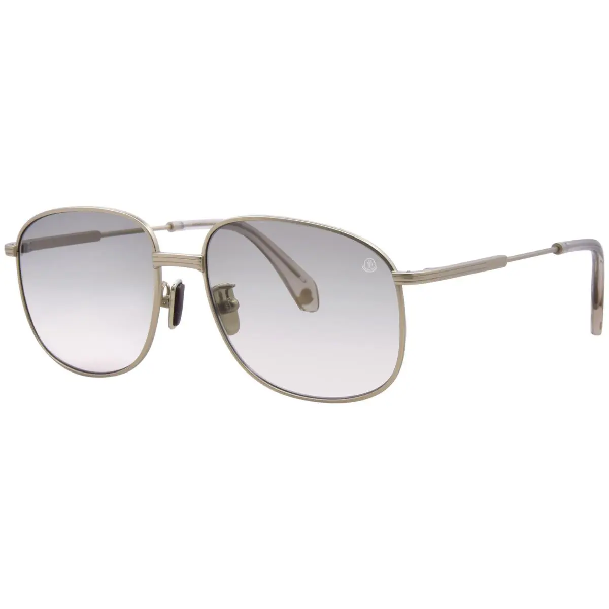 Moncler Fennix ME4013 10242C Sunglasses Matte Pale Gold/brown Gradient 56mm