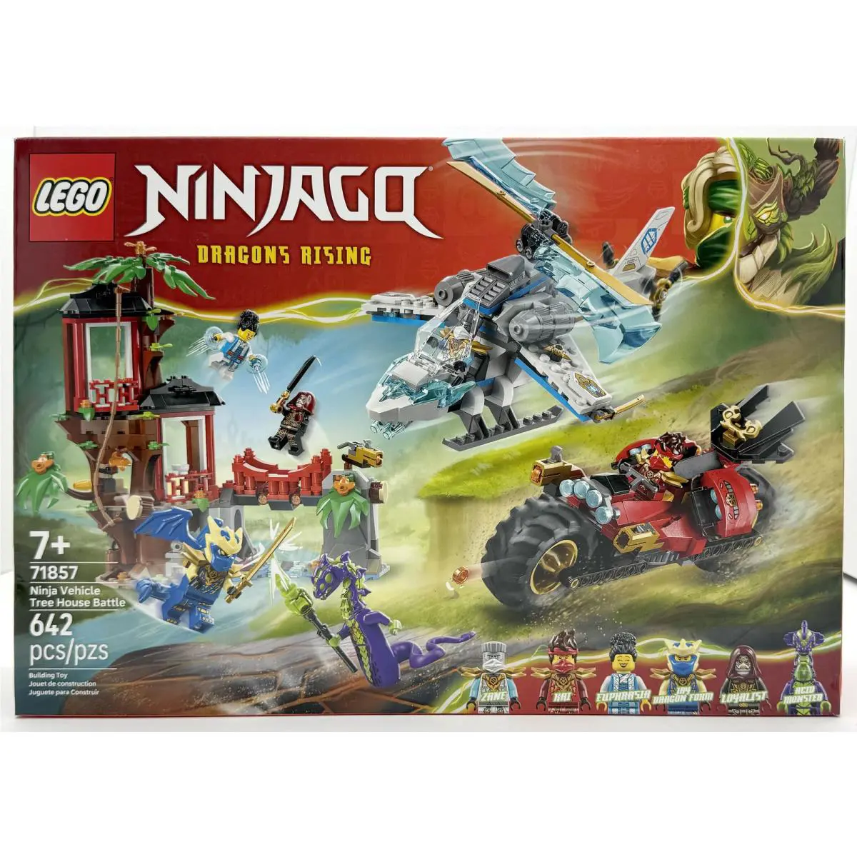 Lego 71857 Ninjago Ninja Vehicle Tree House Battle Building Toy 642 Pcs For 7+