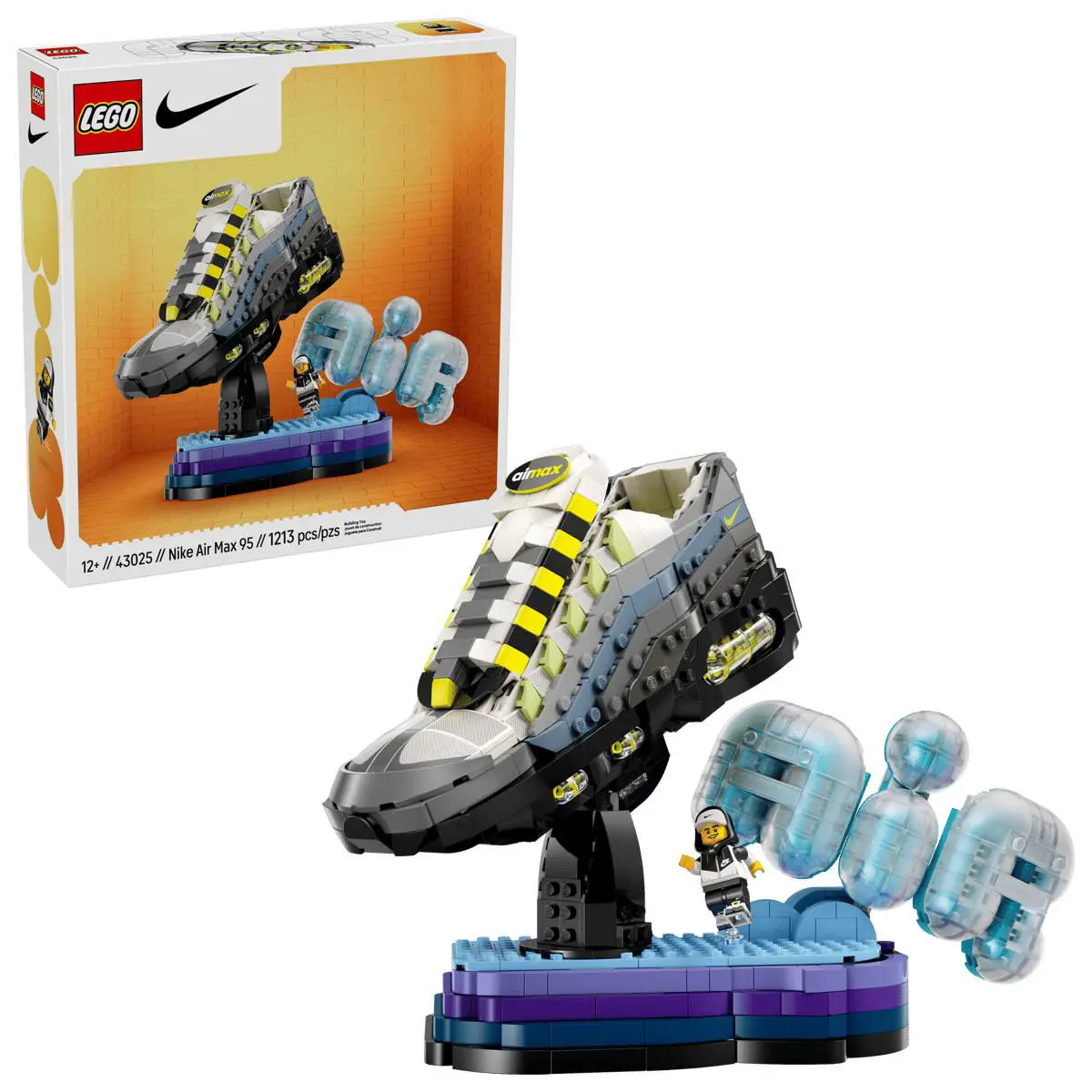 Nike Air Max 95 x Lego Set 43025 Building Set Sneaker Display 1213 Pieces