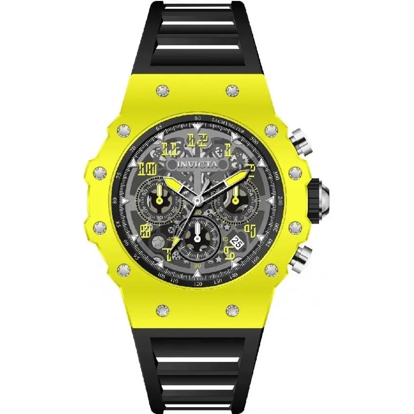 Unreleased  Racing Valyron Watch 41mm Yellow/black 69788  Colorway by Invicta