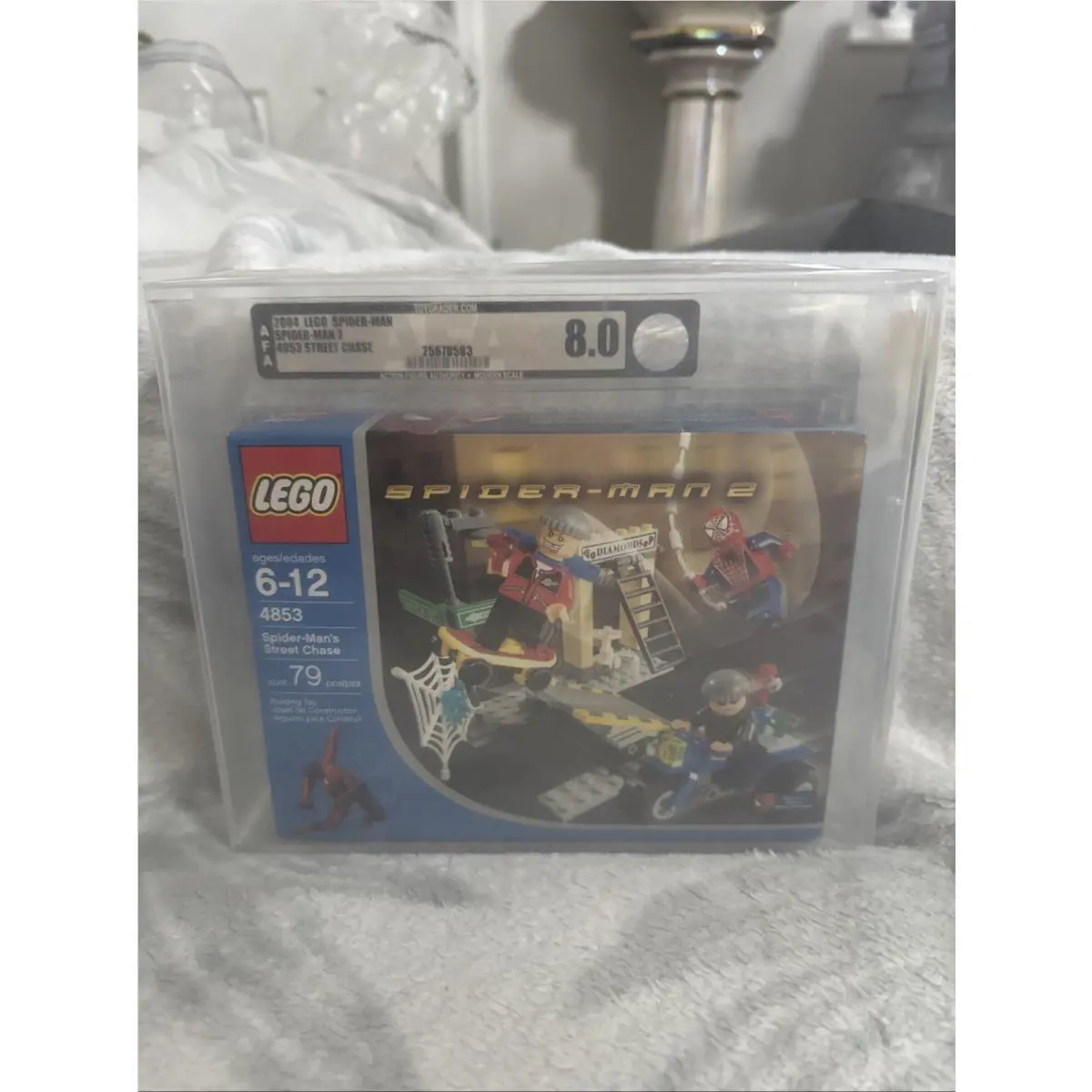 Lego Spider-man 2 Spider-man`s Street Chase 4853 2004 Afa Graded 8.0