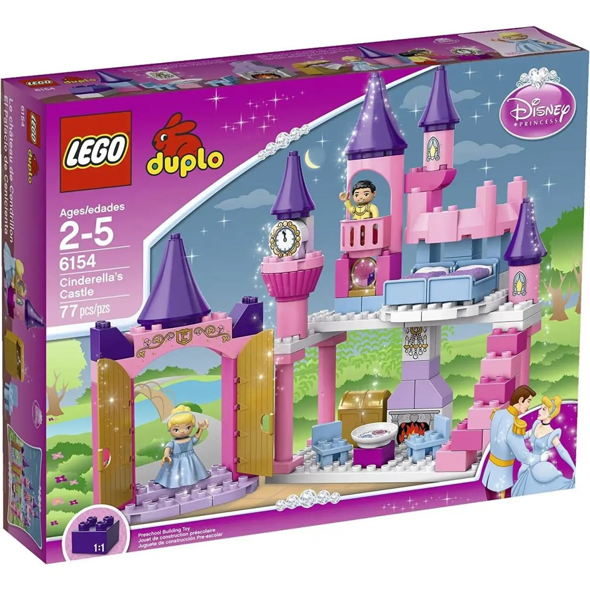 Lego Duplo 6154 Princess Cinderella’s Castle Hard to Find Vintage Set