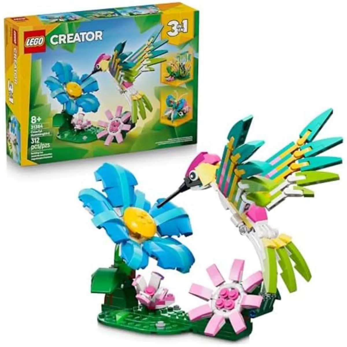 Lego Icons Orchid Artificial Plant Building Set with Flowers Home Décor Gift f