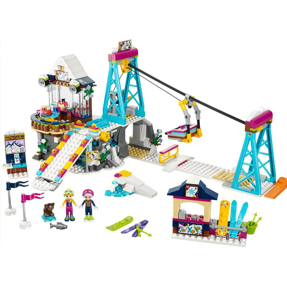 Lego: 41324 Snow Resort Ski Lift - Missing Bag 1 Baseplate - Read Description