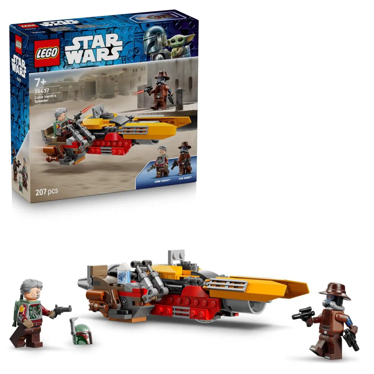 Lego Star Wars 75437 Cobb Vanth`s Speeder Toy - Incl. Cobb Vanth Cad Bane Mini