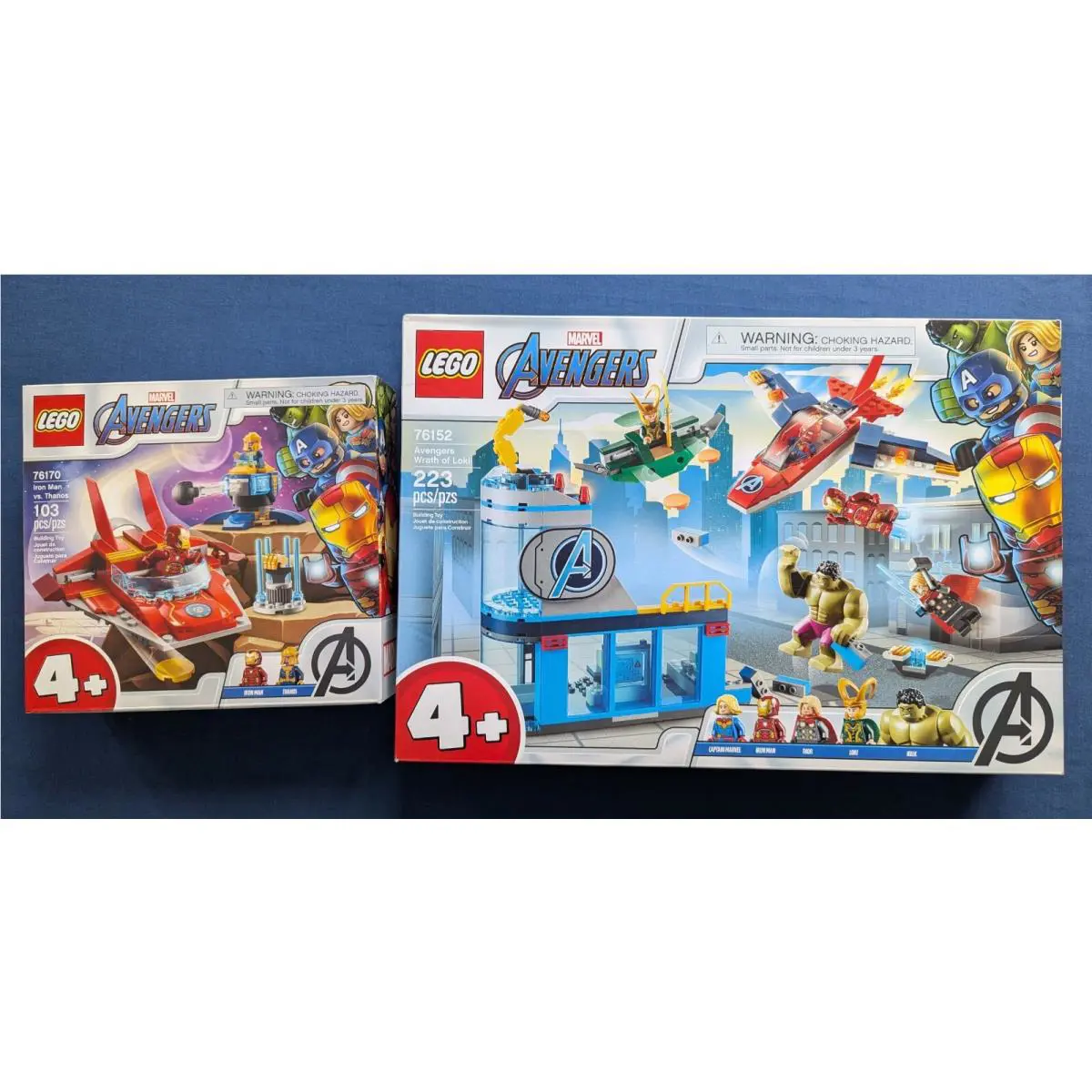 Lego 76152 Marvel Avengers - Wrath of Loki 76170 Iron Man vs Thanos