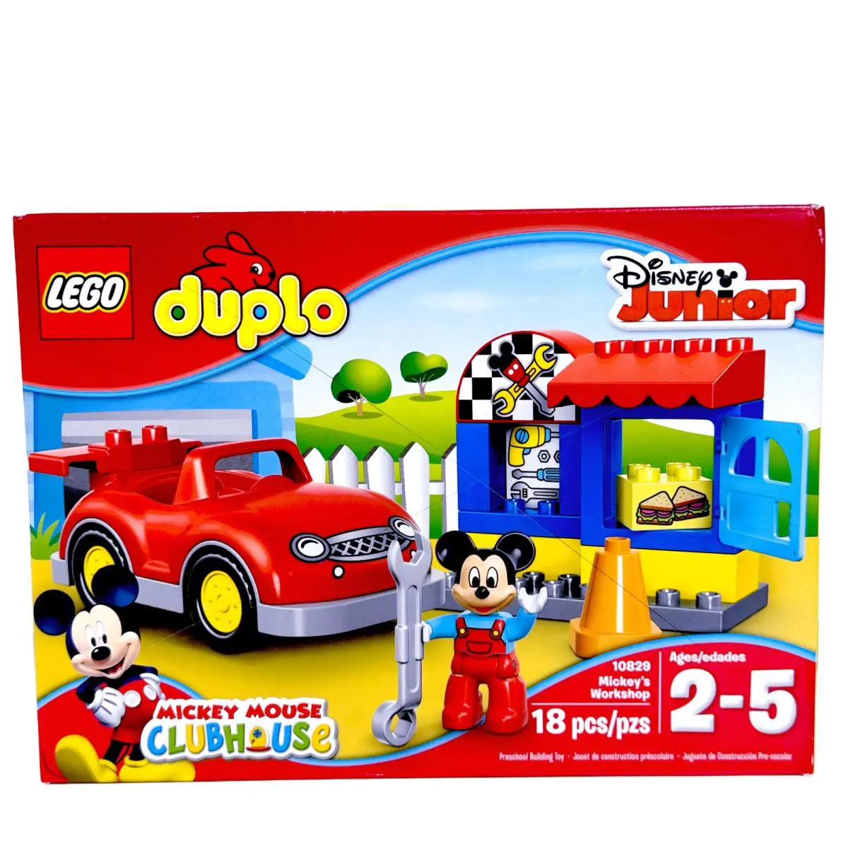 Lego Disney Mickey Mouse Clubhouse Workshop Building Blocks Toddler Kids Toys 2+
