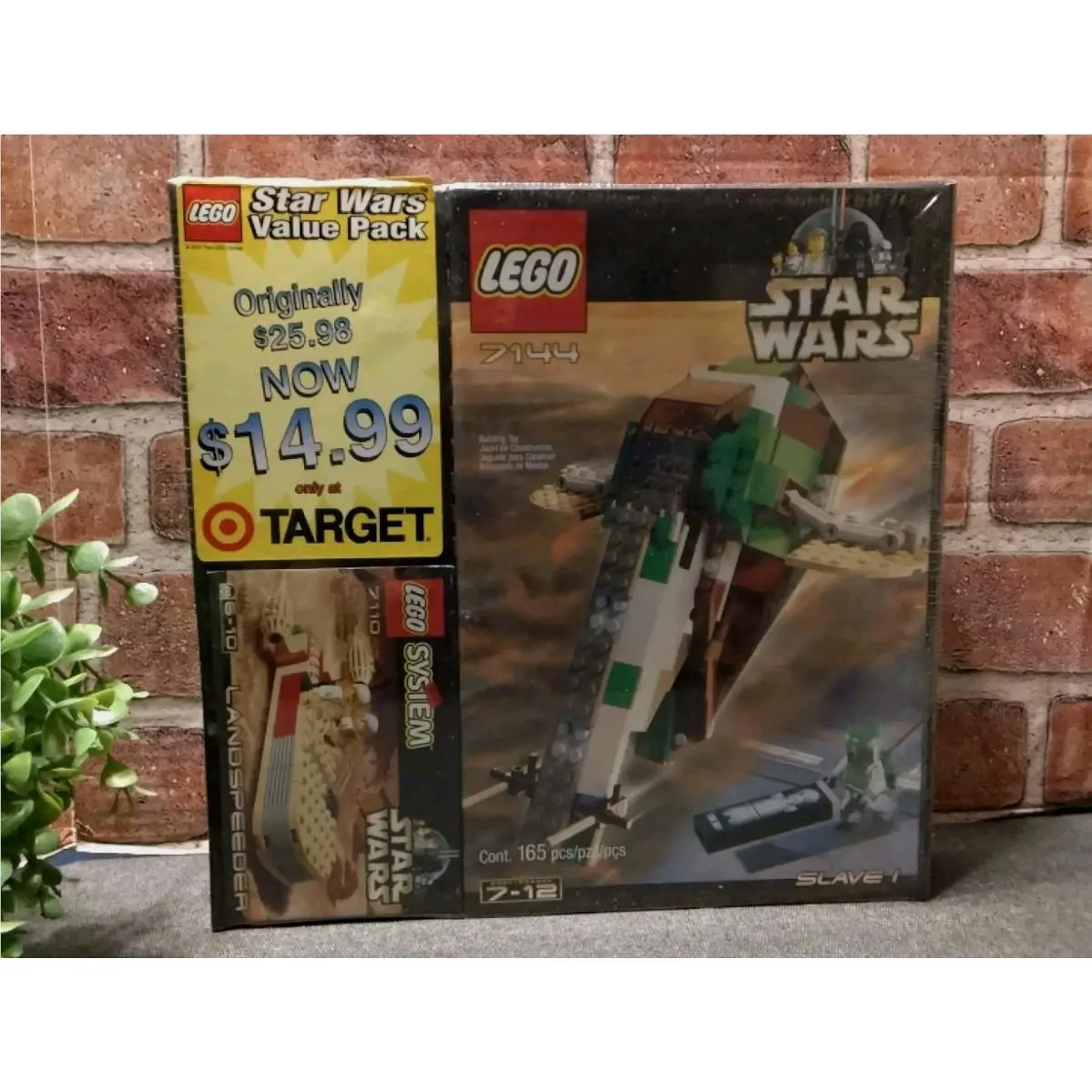 Lego Star Wars 7144 Slave I- Landspeeder 7110 NO Target Sticker Read