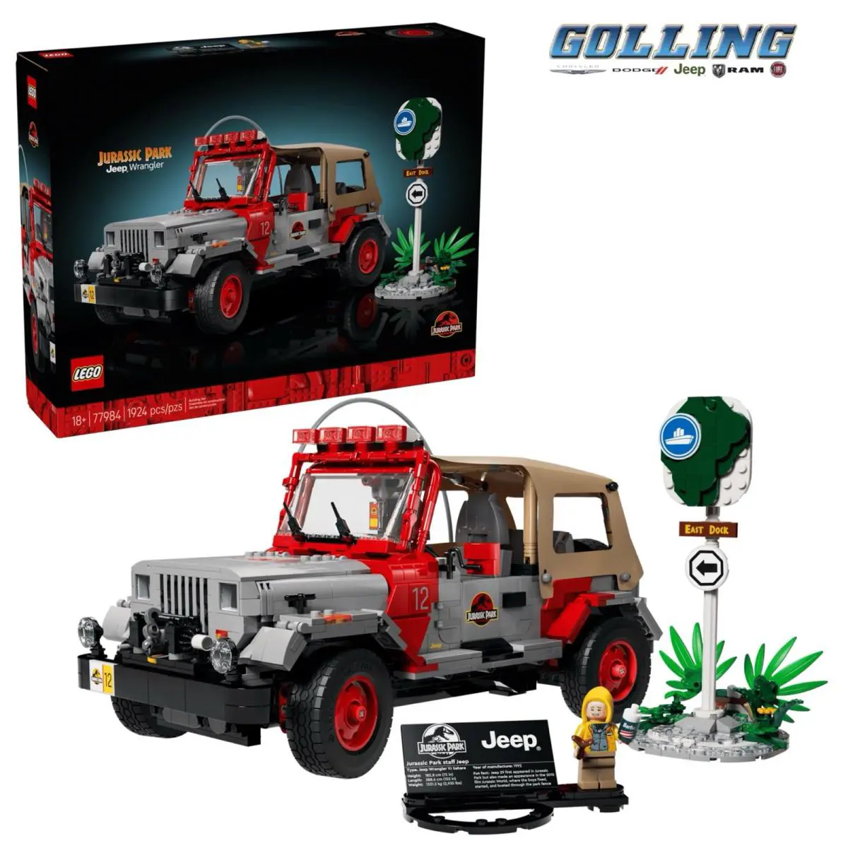 Lego 77984: Jurassic World Jeep Wrangler: