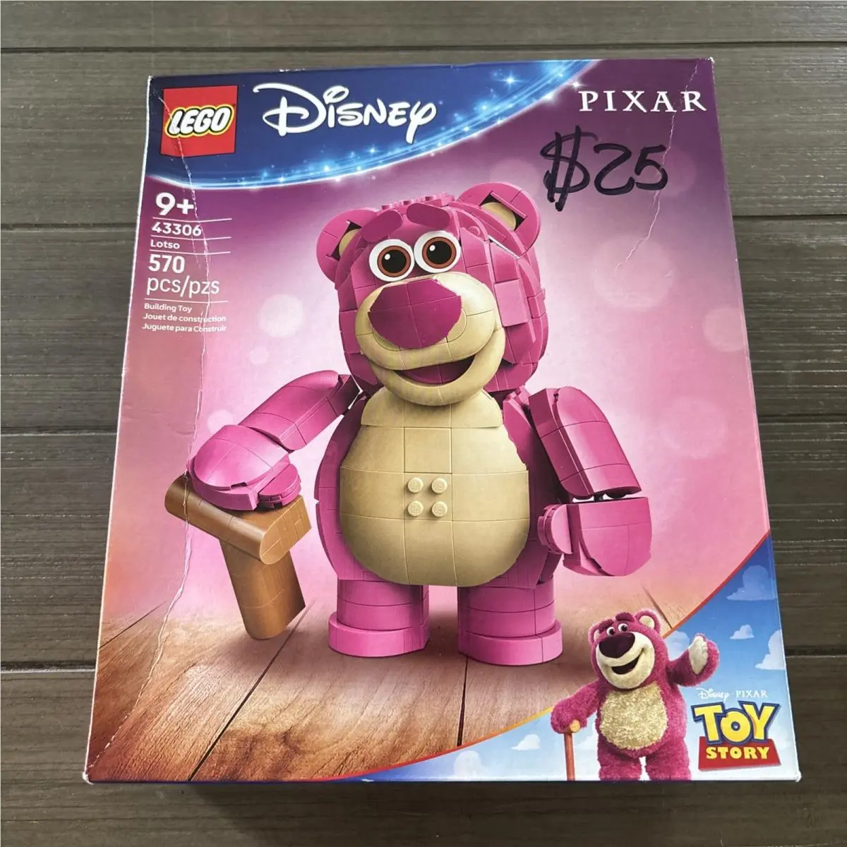 Lego Disney Pixar Lotso Building Set 43306 W/minor Box Damage