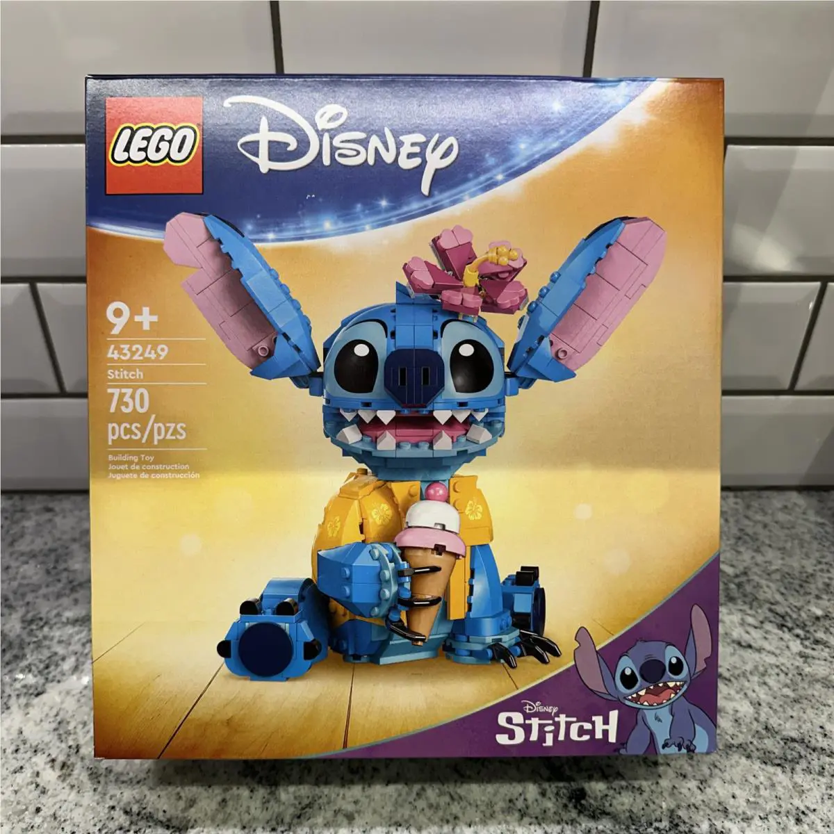Lego Disney Stitch Toy Building Kit – Fun Buildable Figure Ice Cream Cone 43249