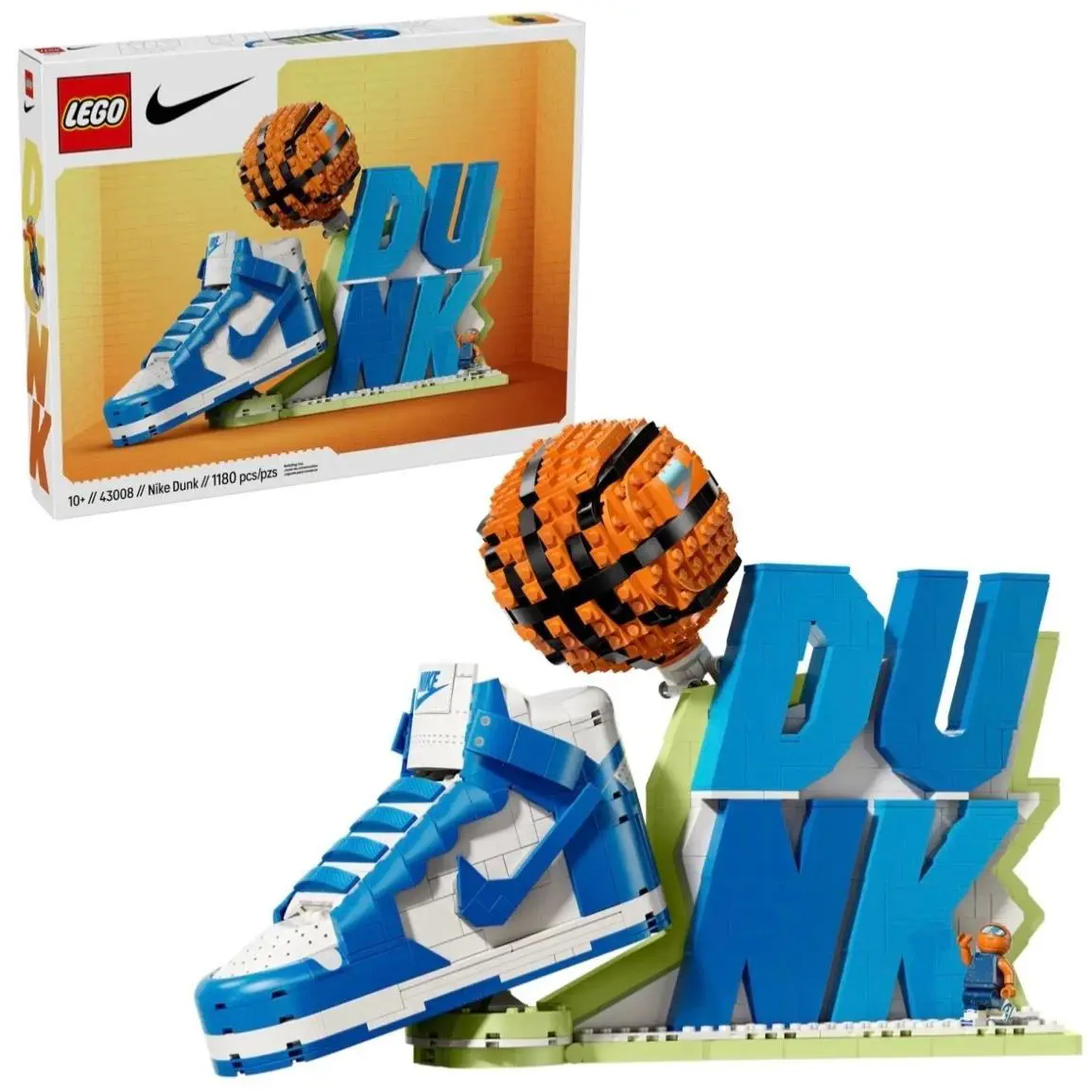 Lego 43008 Nike Dunk XL Lego Building Set Box Wear