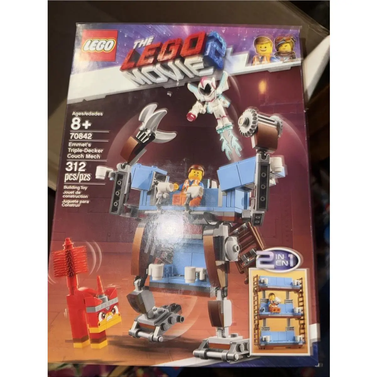 Lego The Lego Movie 2: Emmet`s Triple-decker Couch Mech 70842