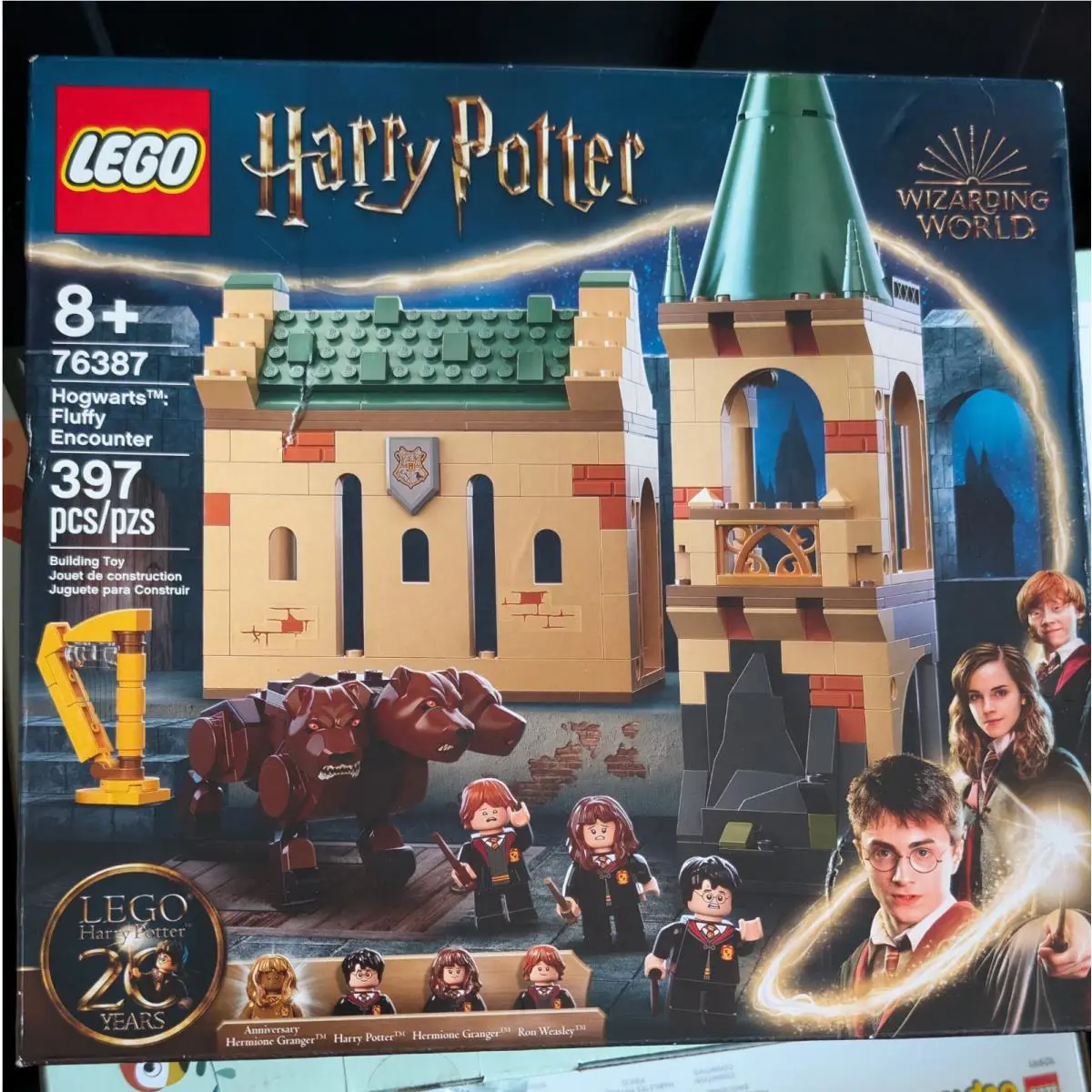 Lego Harry Potter Hogwarts: Fluffy Encounter 76387 Building Toy Includes 3-Head