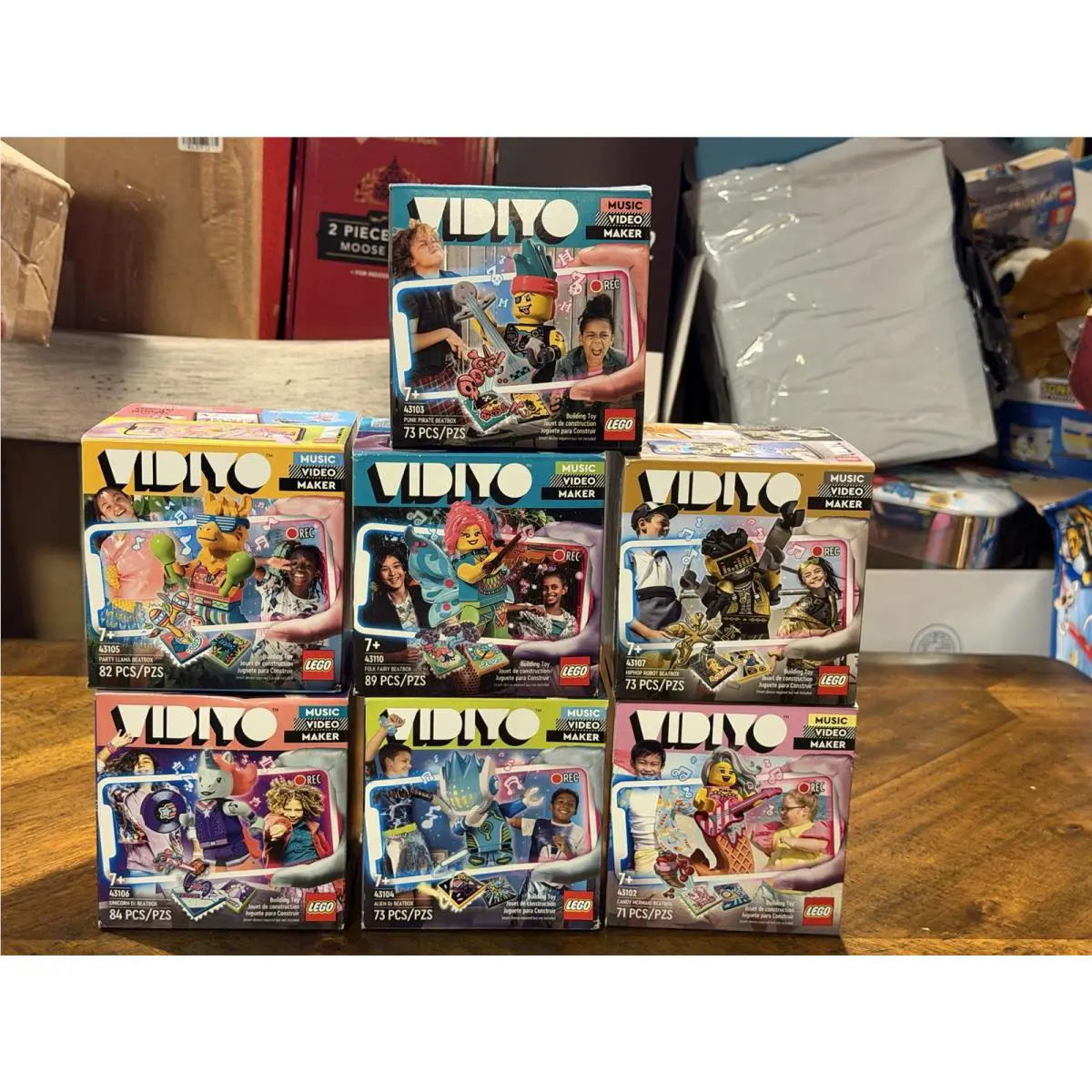 7 Lego Vidiyo Beatbox 43103 Punk Pirate 43106 Unicorn 43102 Mermaid 43105 Llama