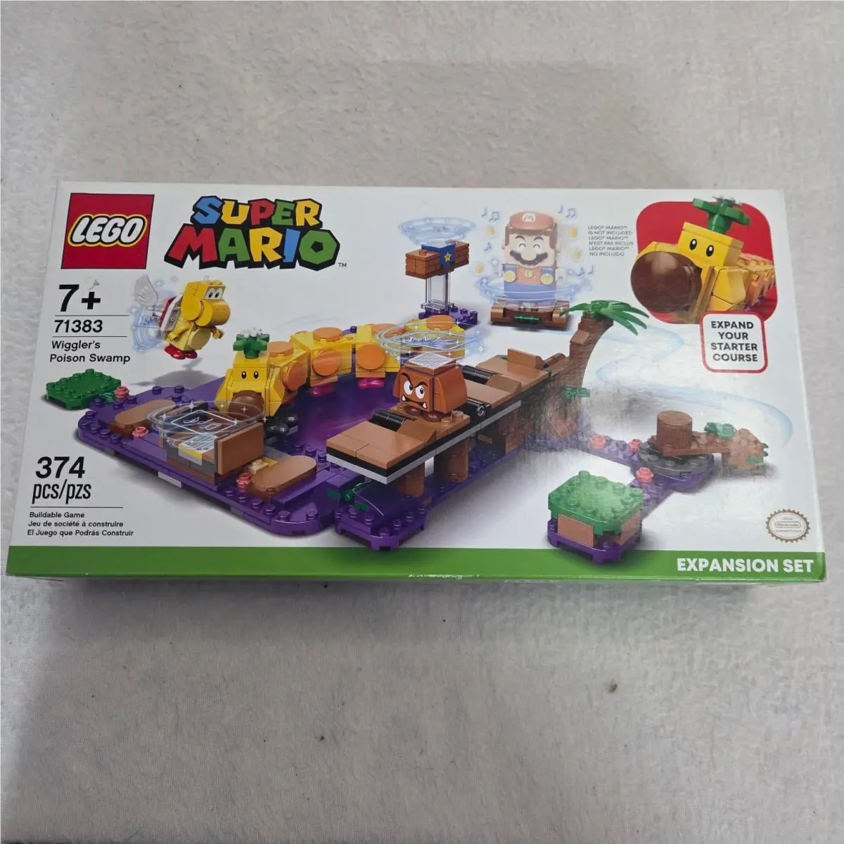 Lego 71383 Wiggler`s Poison Swamp Super Mario 374 Pcs Expansion Set sh12