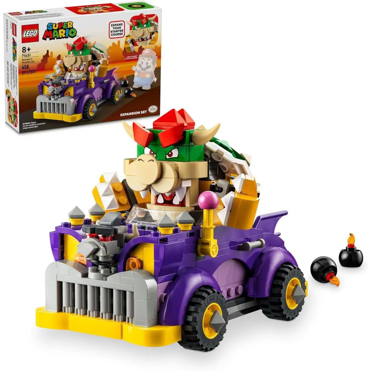 Lego Super Mario Bowser`s Muscle Car Expansion Set - Ages 8+ 71431